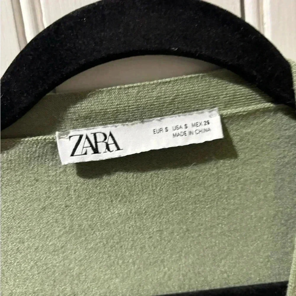 Zara  Women's Green and Khaki Cardigan - Picture 8 of 10